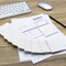(12 Pad) Lined Grid Sticky Notes, Self-Stick Notes, Easy to Post for School, Office, Notebook, White Color Pads/Pack